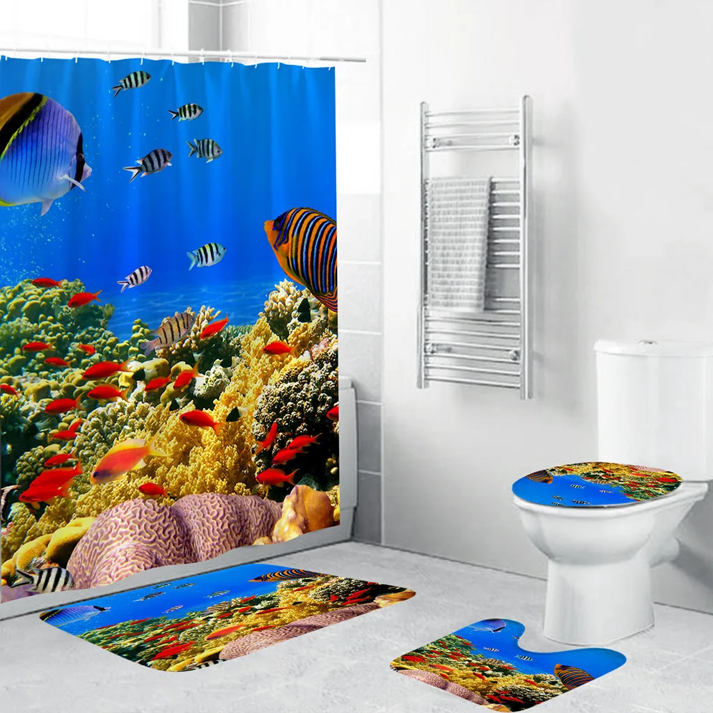 2019 hot new products 4PCS Non Slip Toilet Polyester Cover Mat Set Bathroom Shower Curtain Accessories tool Home Household
2019 hot new products 4PCS Non Slip Toilet Polyester Cover Mat Set Bathroom Shower Curtain Accessories tool Home Household