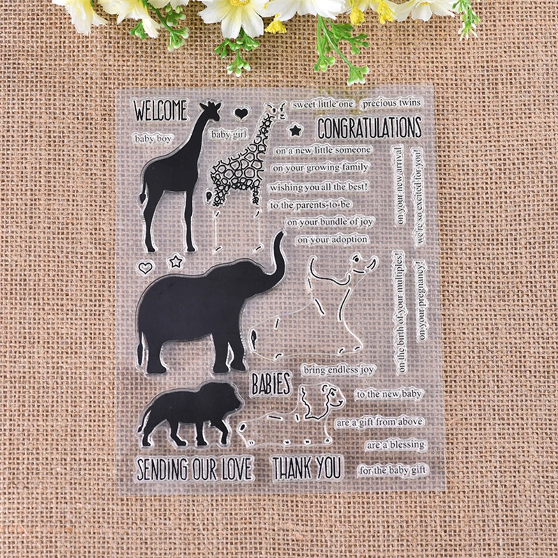 DiyArts New 2018 Animals Clear Stamps Scrapbooking Album Card Making Embossing Craft Silicone Transparent Rubber Stamp Clear
DiyArts New 2018 Animals Clear Stamps Scrapbooking Album Card Making Embossing Craft Silicone Transparent Rubber Stamp Clear