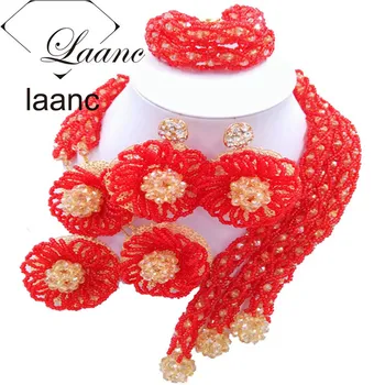 Laanc Fashion Red Jewelry Sets for Women Nigerian Wedding Necklace African Beads Jewelry Set FBFE015
Laanc Fashion Red Jewelry Sets for Women Nigerian Wedding Necklace African Beads Jewelry Set FBFE015