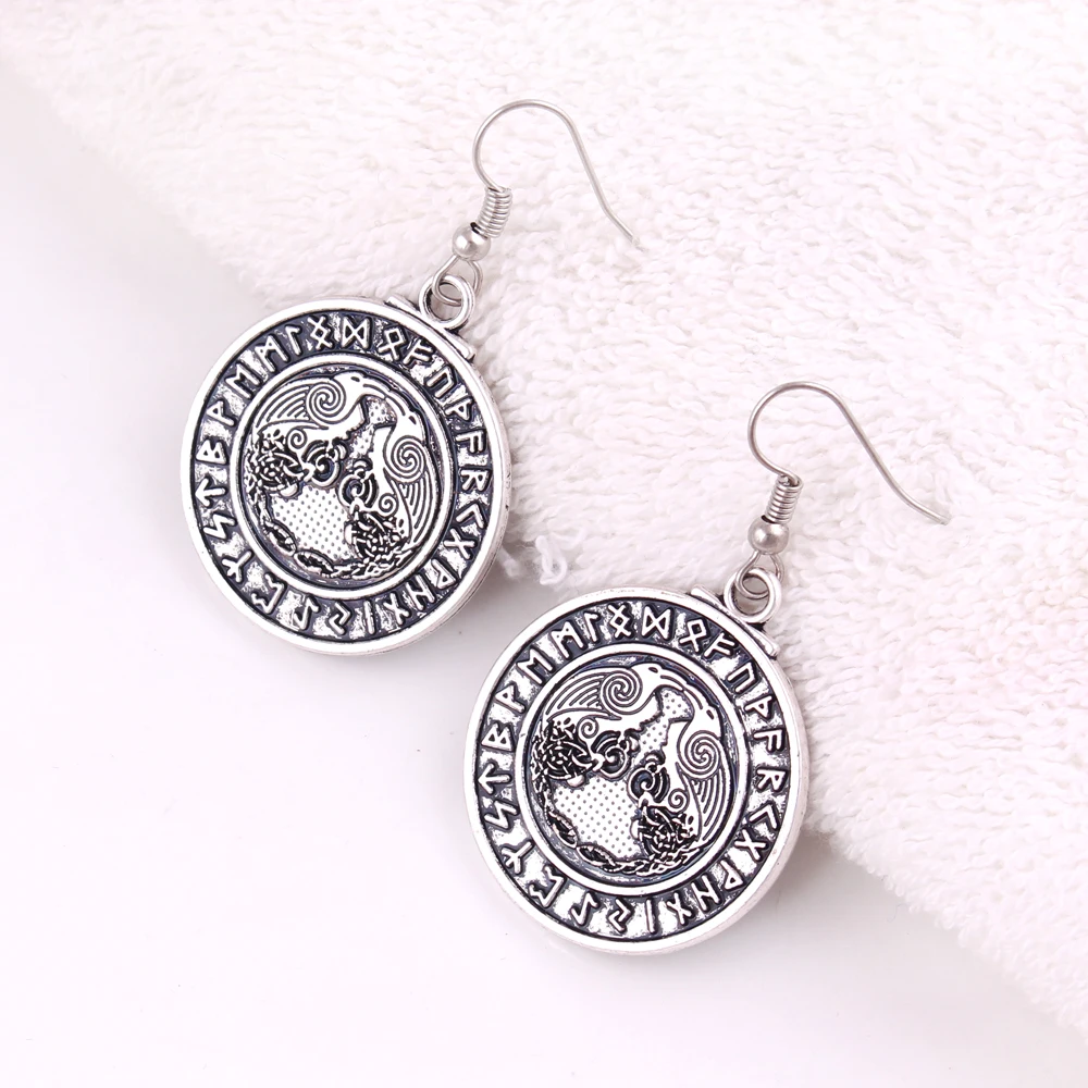 Norse Vikings Bird Pendant Earrings Raven Rune Knot Viking Amulet Pendant Nordic Jewelry
Norse Vikings Bird Pendant Earrings Raven Rune Knot Viking Amulet Pendant Nordic Jewelry