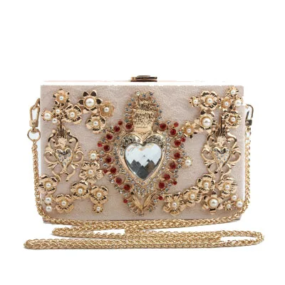 2019 New Fashion Classic Love Hollow Diamond Bag Hand Shoulder Slung Flower Pearl Chain Evening Bag Retro Female
2019 New Fashion Classic Love Hollow Diamond Bag Hand Shoulder Slung Flower Pearl Chain Evening Bag Retro Female