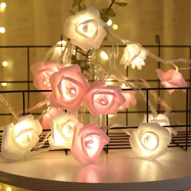 1.5/3/4.5/6M LED String Lights Flower Bouquet Fairy Lights Foam Rose Garland For Valentine's Day Wedding Party Garden Decoration
1.5/3/4.5/6M LED String Lights Flower Bouquet Fairy Lights Foam Rose Garland For Valentine's Day Wedding Party Garden Decoration