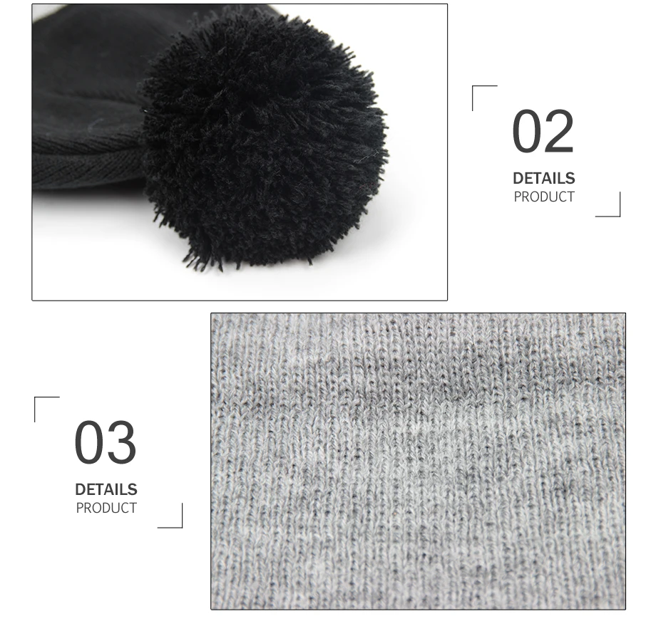 ADK Fashion Female's Beanie Pompoms 2018 Fashion New Winter Headwear Brand High Quality Outdoor Hat For Girls#CAP237 (12)