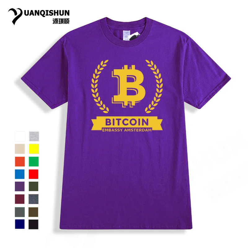 YUANQISHUN Brand T-shirt Bitcoin BTC T Shirt 2018 Popular Digital Currency Bitcoin Tee Shirts Top Quality Cotton Men's Tshirt
YUANQISHUN Brand T-shirt Bitcoin BTC T Shirt 2018 Popular Digital Currency Bitcoin Tee Shirts Top Quality Cotton Men's Tshirt