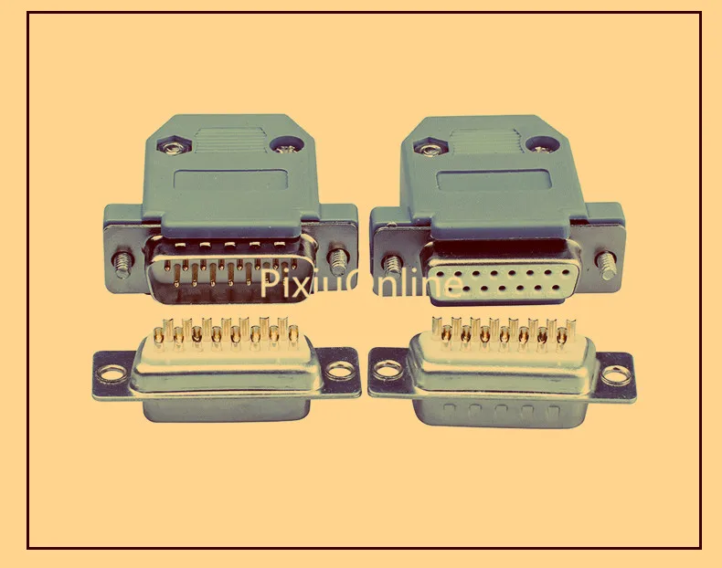 1PCS/LOT YT359B DB15 Solid Pin Gold plated connectors 2 Rows 15 Pin COM Welding point Free Shipping
1PCS/LOT YT359B DB15 Solid Pin Gold plated connectors 2 Rows 15 Pin COM Welding point Free Shipping