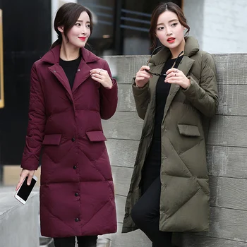 2018 new winter coat girls long slim size padded down Korean students show thin cotton padded jacket
2018 new winter coat girls long slim size padded down Korean students show thin cotton padded jacket