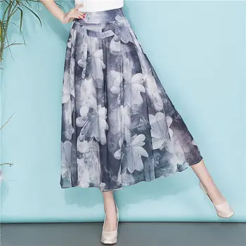 2019 New Summer Pants Women Vintage Elastic Waist Print Chiffon Wide Leg Pants Skirts 4XL Casual Loose Trousers Saia Capris f970
2019 New Summer Pants Women Vintage Elastic Waist Print Chiffon Wide Leg Pants Skirts 4XL Casual Loose Trousers Saia Capris f970