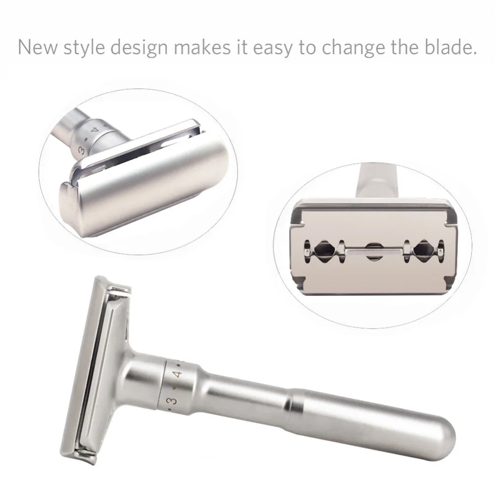 River lake Adjustable Safety Razor Double Edge Classic Safety Razor Men Shaving Mild to Aggressive River lake Adjustable Safety Razor Double Edge Classic Safety Razor Men Shaving Mild to Aggressive