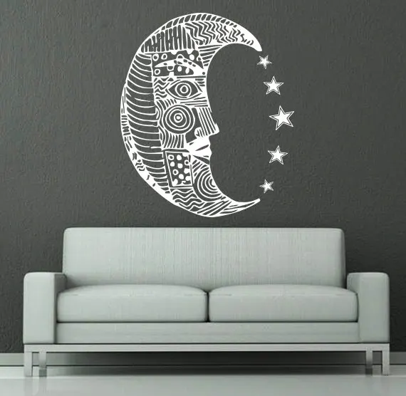 Home Fashion Styling Decor Wall Mural Moon Pattern Sun Moon Dual Crescent Vinyl Art Design Wall Sticker With Stars Y-899
Home Fashion Styling Decor Wall Mural Moon Pattern Sun Moon Dual Crescent Vinyl Art Design Wall Sticker With Stars Y-899