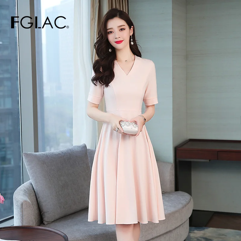 FGLAC Women dress New 2019 Office Lady summer Dress women clothes Fashion Slid color Casual plus size dress princess dresses
FGLAC Women dress New 2019 Office Lady summer Dress women clothes Fashion Slid color Casual plus size dress princess dresses