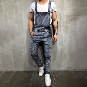 Men's Overall Casual Jumpsuit Wash jeans men stretch Broken Pocket Trousers Suspender Pants slim fit jeans men skinny #5N16#F
Men's Overall Casual Jumpsuit Wash jeans men stretch Broken Pocket Trousers Suspender Pants slim fit jeans men skinny #5N16#F