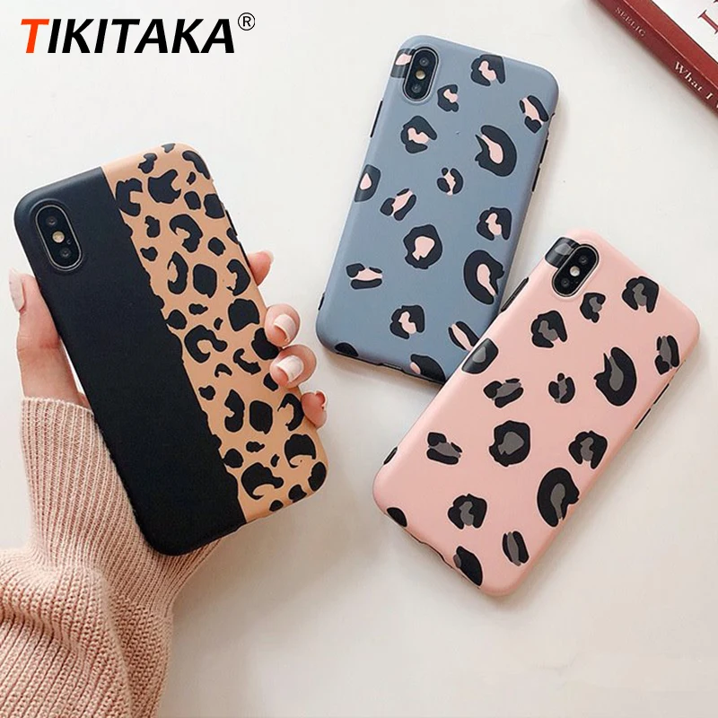 TIKITAKA Candy Color Leopard Print Phone Cases For iphone 6 6s 7 8 Plus Sexy Wave Point Cover For iphone X XS XR XS Max Fundas
TIKITAKA Candy Color Leopard Print Phone Cases For iphone 6 6s 7 8 Plus Sexy Wave Point Cover For iphone X XS XR XS Max Fundas