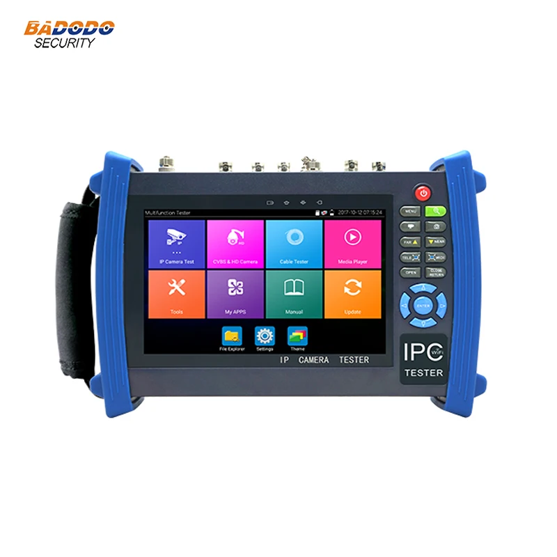 7 inch Android system CCTV Tester with WIFI Browser POE cable test IPC-8600 Plus 8MP TVI CVI Dahua Hikvision Axis ONVIF test
7 inch Android system CCTV Tester with WIFI Browser POE cable test IPC-8600 Plus 8MP TVI CVI Dahua Hikvision Axis ONVIF test
