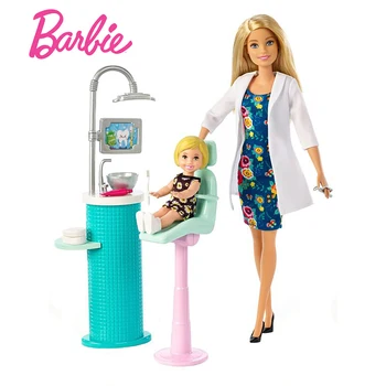 Original Barbie Doll dentist experience Assortment Fashionista Girl Fashion Doll Birthday Gift Dolls bonecas kids toys for girls
Original Barbie Doll dentist experience Assortment Fashionista Girl Fashion Doll Birthday Gift Dolls bonecas kids toys for girls