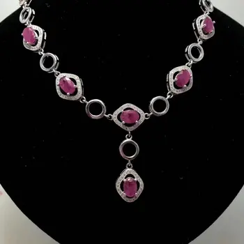 Fidelity natural Thailand 5*7mm ruby pendant Necklaces s925 sterling silver noble fine jewelry for women natural red gemstone
Fidelity natural Thailand 5*7mm ruby pendant Necklaces s925 sterling silver noble fine jewelry for women natural red gemstone
