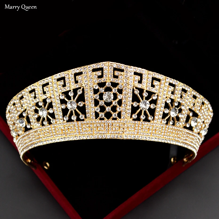 New Fashion Gold Silver Luxury Crown Crystal Rhinestone Shiny Bridal Crown Photography Wedding Headwear Accessories
New Fashion Gold Silver Luxury Crown Crystal Rhinestone Shiny Bridal Crown Photography Wedding Headwear Accessories