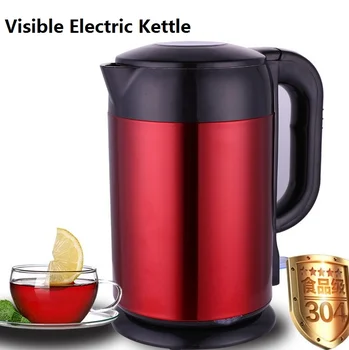 Visible high end electric kettle large power 304 stainless steel liner seamless1.8L electric kettle
Visible high end electric kettle large power 304 stainless steel liner seamless1.8L electric kettle