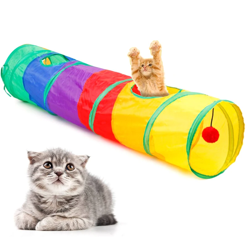 8 Color Funny Pet Tunnel Brown Foldable 2 Holes Cat Tunnel Kitten Toy Bulk Toys Rabbit Tunnel Cat Cave Cat Play Rainbown Tunnel
8 Color Funny Pet Tunnel Brown Foldable 2 Holes Cat Tunnel Kitten Toy Bulk Toys Rabbit Tunnel Cat Cave Cat Play Rainbown Tunnel