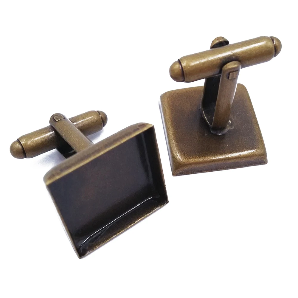 Cufflinks Antique Bronze Cufflink with 16mm 18mm 20mm 25mm Square Bezel Cup Mountings Wholesale Jewelry Findings CL038
Cufflinks Antique Bronze Cufflink with 16mm 18mm 20mm 25mm Square Bezel Cup Mountings Wholesale Jewelry Findings CL038