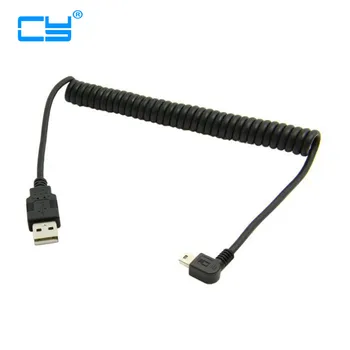 Mini USB Angled Cable Coiled USB A Type Male USB to Mini USB Male 90 Degree 5pin B Connector Spiral Stretch Data Cabel Cord 20cm
Mini USB Angled Cable Coiled USB A Type Male USB to Mini USB Male 90 Degree 5pin B Connector Spiral Stretch Data Cabel Cord 20cm