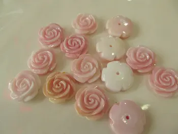 half drille---high quality Genuine Pink Queen Conch Shell ,Pearl Shell Rose flower fluorial Hand Carved loose beads 12 15mm 20pc
half drille---high quality Genuine Pink Queen Conch Shell ,Pearl Shell Rose flower fluorial Hand Carved loose beads 12 15mm 20pc