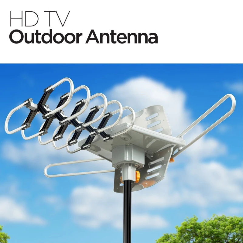 150 Miles 360 градусов HD цифровая наружная телевизионная антенна для Full tv DVB-T UHF VHF FM с