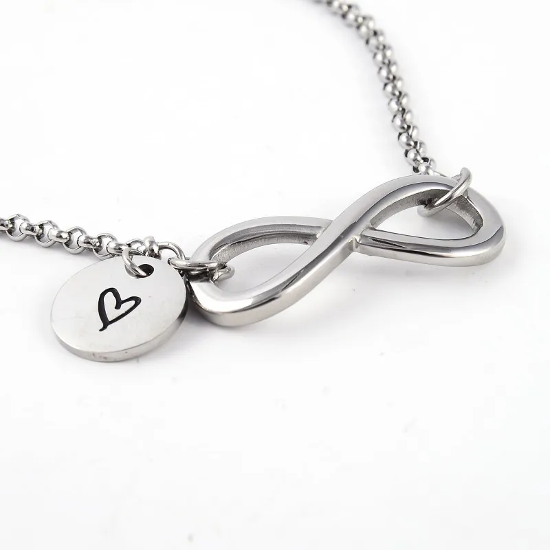 2pcs New Infinity Heart 316L Stainless Steel Pendant with Chain Necklace Silver Color Beautiful Party Friend Women Jewelry
2pcs New Infinity Heart 316L Stainless Steel Pendant with Chain Necklace Silver Color Beautiful Party Friend Women Jewelry
