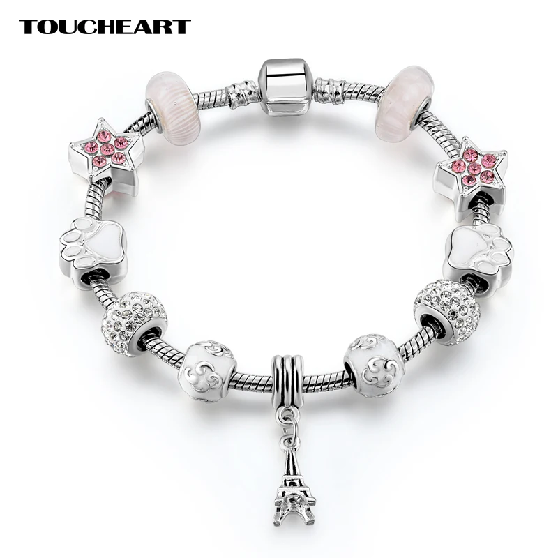 TOUCHEART 2017 New Fashion Mix Style Charm Bracelet for Women Antique Silver Murano Glass Beads Bracelets & Bangles DIY Jewelry
TOUCHEART 2017 New Fashion Mix Style Charm Bracelet for Women Antique Silver Murano Glass Beads Bracelets & Bangles DIY Jewelry