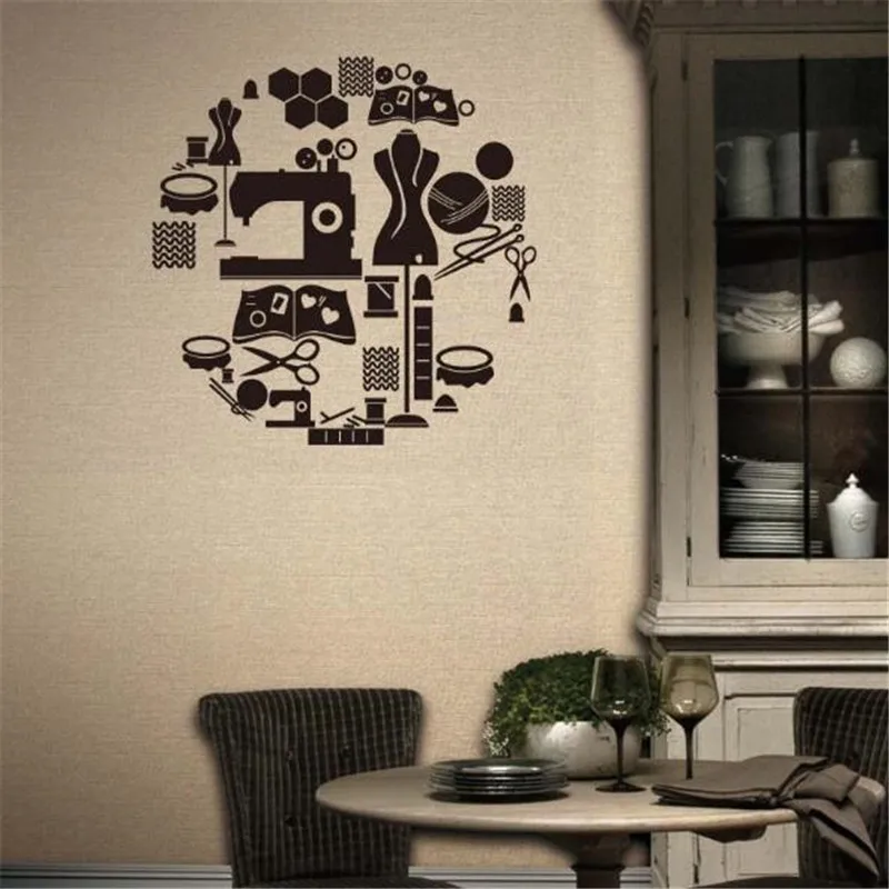 IDFIAF Tailor's Shop Vinyl wall decal stickers de parede Window Glass Decor Sewing Machine Iron Scissors Art wall sticker decor
IDFIAF Tailor's Shop Vinyl wall decal stickers de parede Window Glass Decor Sewing Machine Iron Scissors Art wall sticker decor