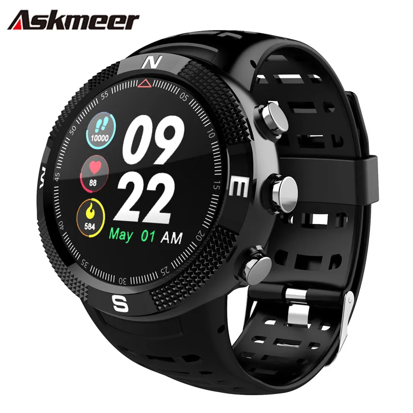 ASKMEERF18 Outdoor GPS Sports Smartwatch IP68 Waterproof Compass Bluetooth Watch Call Message Reminder Heart Rate Smart Watch
ASKMEERF18 Outdoor GPS Sports Smartwatch IP68 Waterproof Compass Bluetooth Watch Call Message Reminder Heart Rate Smart Watch