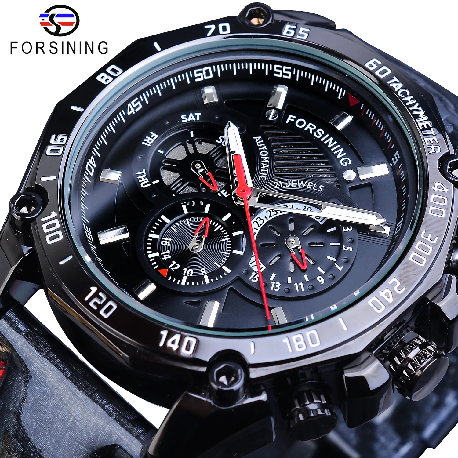 Forsining Watch Mens Automatic Luxury Brand Date Luminous Hands Genuine Leather Band Waterproof Male Mechanical Black Wristwatch
Forsining Watch Mens Automatic Luxury Brand Date Luminous Hands Genuine Leather Band Waterproof Male Mechanical Black Wristwatch