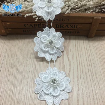 20 Yard Off White 3D Flower Embroidery Beaded Rhinestone Pearl Lace Applique for Wedding Dress Decoration DIY Sewing Accessories
20 Yard Off White 3D Flower Embroidery Beaded Rhinestone Pearl Lace Applique for Wedding Dress Decoration DIY Sewing Accessories
