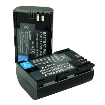 2pcs LP-E6 2650mAh LPE6 LP E6 Camera battery For Canon 5D Mark II Mark III 6D 7D 60D 60Da 70D 80D DSLR
2pcs LP-E6 2650mAh LPE6 LP E6 Camera battery For Canon 5D Mark II Mark III 6D 7D 60D 60Da 70D 80D DSLR