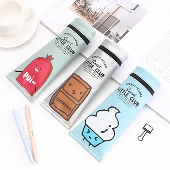 Cute Korea Toothpaste Shape Snacks Mobilization Chocolate Ice Cream Pencil Case Bag Kawaii PVC Pencilcase For School Supplies
Cute Korea Toothpaste Shape Snacks Mobilization Chocolate Ice Cream Pencil Case Bag Kawaii PVC Pencilcase For School Supplies