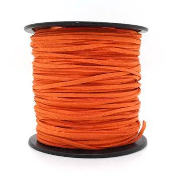 Free Shipping 100 Yards/ Roll Diy Jewelry Leather Thread Supplies 3mm x 1.5mm Orange Colors Faux Suede Cord Leather Lace Cord
Free Shipping 100 Yards/ Roll Diy Jewelry Leather Thread Supplies 3mm x 1.5mm Orange Colors Faux Suede Cord Leather Lace Cord