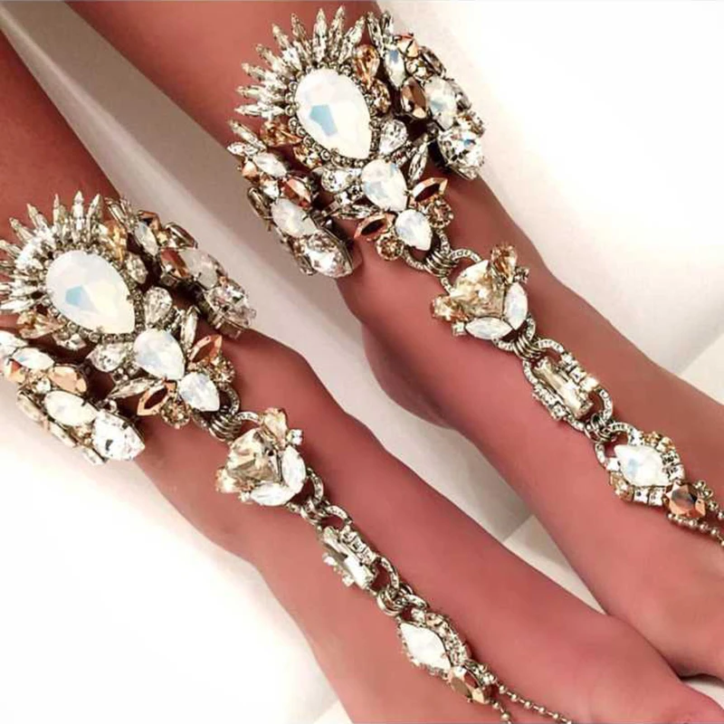 Best lady Sexy Crystal Bohemian Anklets For Women Hot Summer Leg Chain Statement Foot Jewelry Boho Anklets Bracelets Female 4482
Best lady Sexy Crystal Bohemian Anklets For Women Hot Summer Leg Chain Statement Foot Jewelry Boho Anklets Bracelets Female 4482