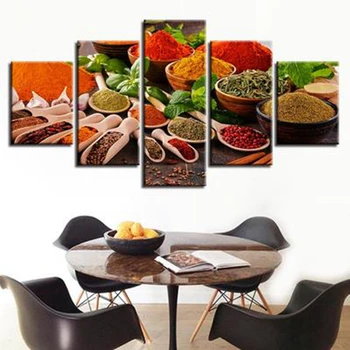 5 Pieces Colorful Spices Food Modular Picture Giclee Print Home Decorations Canvas Painting Kitchen Restaurant Wall Art Dropship
5 Pieces Colorful Spices Food Modular Picture Giclee Print Home Decorations Canvas Painting Kitchen Restaurant Wall Art Dropship