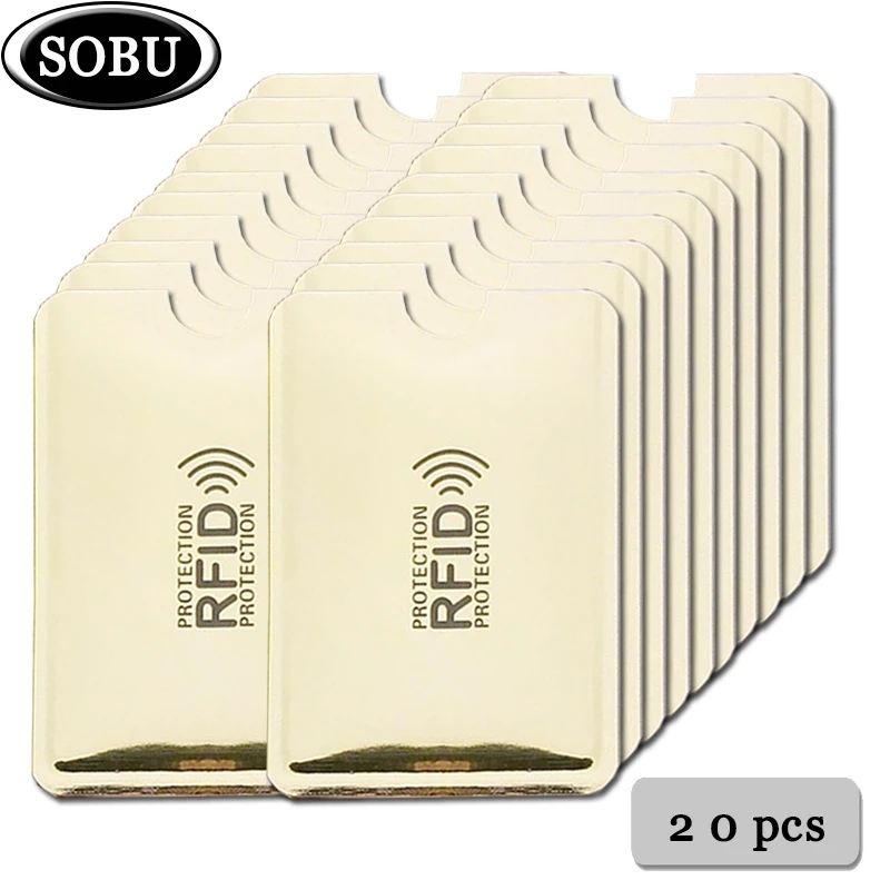 20pcs Anti Rfid Blocking Anti Rfid Card Holder NFC Blocking Reader Lock Id Bank Card Holder Business Bancaire Protection ID Case
20pcs Anti Rfid Blocking Anti Rfid Card Holder NFC Blocking Reader Lock Id Bank Card Holder Business Bancaire Protection ID Case