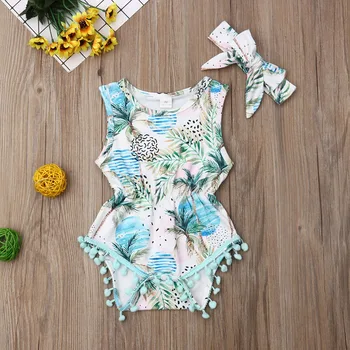 Pudcoco Newborn Baby Girl Clothes Sleeveless Print Tassel Romper Bowknot Headband 2Pcs Outfits Cotton Clothes Summer
Pudcoco Newborn Baby Girl Clothes Sleeveless Print Tassel Romper Bowknot Headband 2Pcs Outfits Cotton Clothes Summer