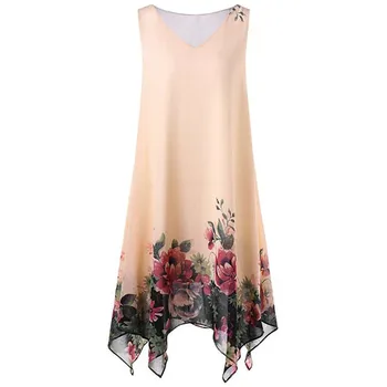 Women Plus Size Floral Print Chiffon Sleeveless Irregular Hem Mini Dress 2020 Women's Sexy Dress New Clothes Vestido #GM
Women Plus Size Floral Print Chiffon Sleeveless Irregular Hem Mini Dress 2020 Women's Sexy Dress New Clothes Vestido #GM
