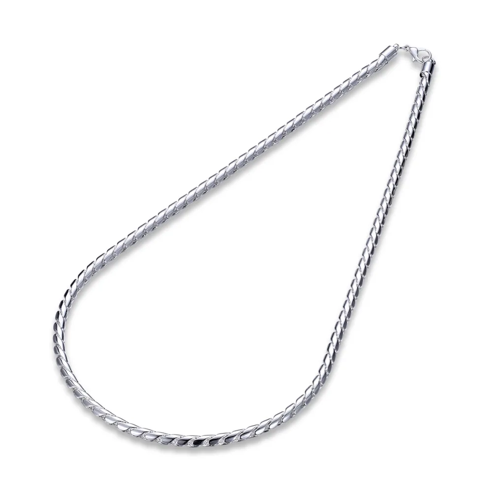 2015 new 925 sterling silver jewelry wholesale statement fashion 4mm twisted rope men necklace vitage pendant silver chain CN012
2015 new 925 sterling silver jewelry wholesale statement fashion 4mm twisted rope men necklace vitage pendant silver chain CN012