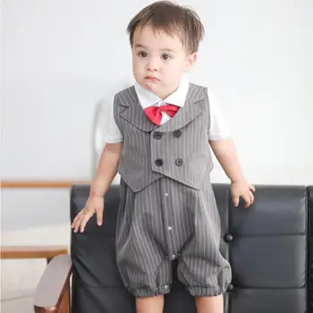 Baby Boys Clothes Sets Fake Two-Piece Sling Romper+Vest Sets 2019 Spring Summer New Children Gentlemen Style Infant Romper Y762
Baby Boys Clothes Sets Fake Two-Piece Sling Romper+Vest Sets 2019 Spring Summer New Children Gentlemen Style Infant Romper Y762