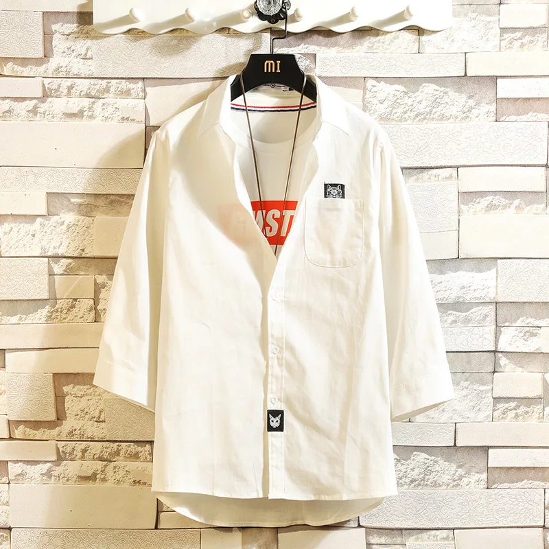 BQODQO 2019 Shirt Men Summer Shirts Casual Clothing Japanese Fashion Male Singlet Fashion Loose Streetwear Hip Hop Short Sleeve
BQODQO 2019 Shirt Men Summer Shirts Casual Clothing Japanese Fashion Male Singlet Fashion Loose Streetwear Hip Hop Short Sleeve