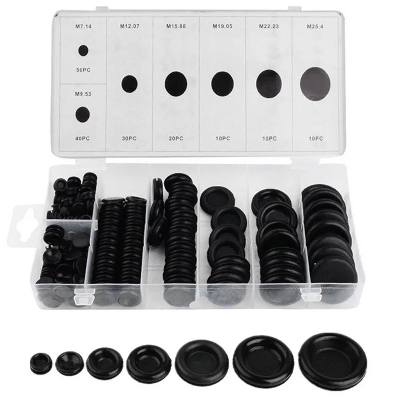 170Pcs Rubber Grommet Firewall Hole Plug Set Electrical Wire Gasket Kit for Car DAG-ship
170Pcs Rubber Grommet Firewall Hole Plug Set Electrical Wire Gasket Kit for Car DAG-ship