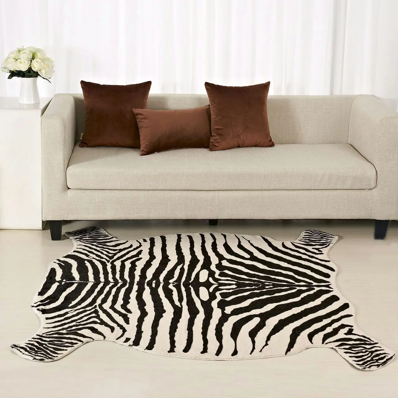 Zebra/Cow Printed Carpet PV Velvet Imitation Leather Rugs Animal Skins Natural Shape Carpets Decoration Mats
Zebra/Cow Printed Carpet PV Velvet Imitation Leather Rugs Animal Skins Natural Shape Carpets Decoration Mats