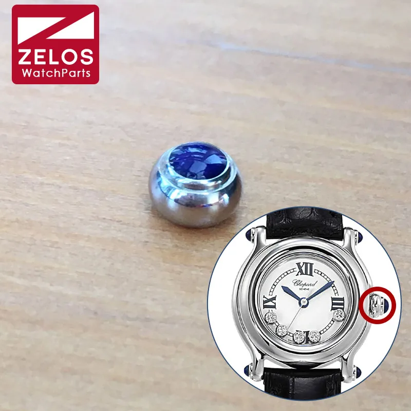 steel blue sapphire crystal crown for Chopard Happy Diamonds quartz watch parts tools
steel blue sapphire crystal crown for Chopard Happy Diamonds quartz watch parts tools