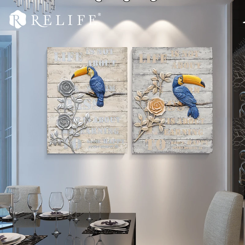 Handpainted Resin Parrot Acrylic Oil Paintings on the Wall for Living Room Home Decor
Handpainted Resin Parrot Acrylic Oil Paintings on the Wall for Living Room Home Decor