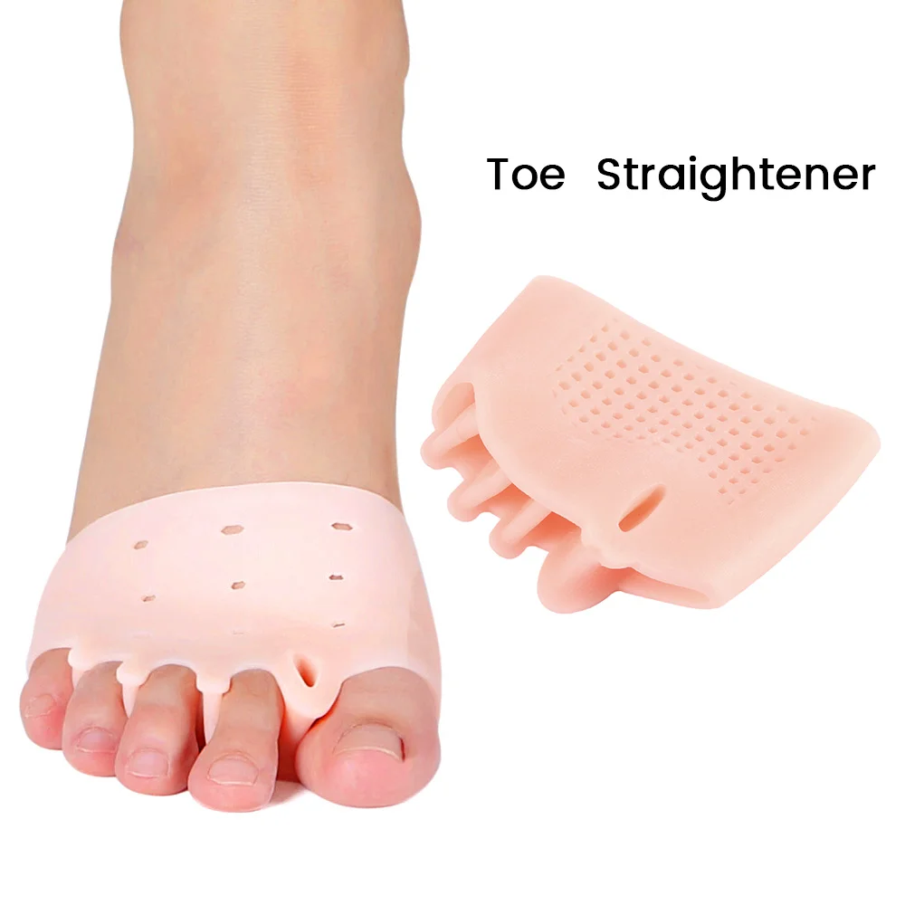 2pcs/Pair Silicone Comfortable Toe Braces 5-holes Hallux Valgus Straightener Orthodontic Foot Toe Braces for Foot Care
2pcs/Pair Silicone Comfortable Toe Braces 5-holes Hallux Valgus Straightener Orthodontic Foot Toe Braces for Foot Care