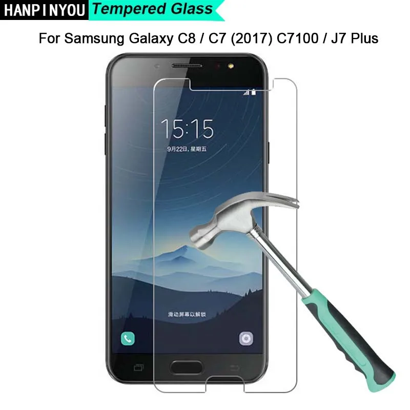 For Samsung Galaxy C8 C7 (2017) C7100 J7 Plus 9H Hardness 2.5D Ultra-thin Toughened Tempered Glass Film Screen Protector Guard
For Samsung Galaxy C8 C7 (2017) C7100 J7 Plus 9H Hardness 2.5D Ultra-thin Toughened Tempered Glass Film Screen Protector Guard