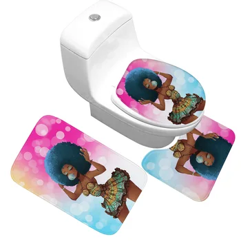 African Beauty Bath Mat Set Flannel HD Printing and Dyeing Bath Rug Toilet Cover Water Absorption Non-slip Floor Mat
African Beauty Bath Mat Set Flannel HD Printing and Dyeing Bath Rug Toilet Cover Water Absorption Non-slip Floor Mat